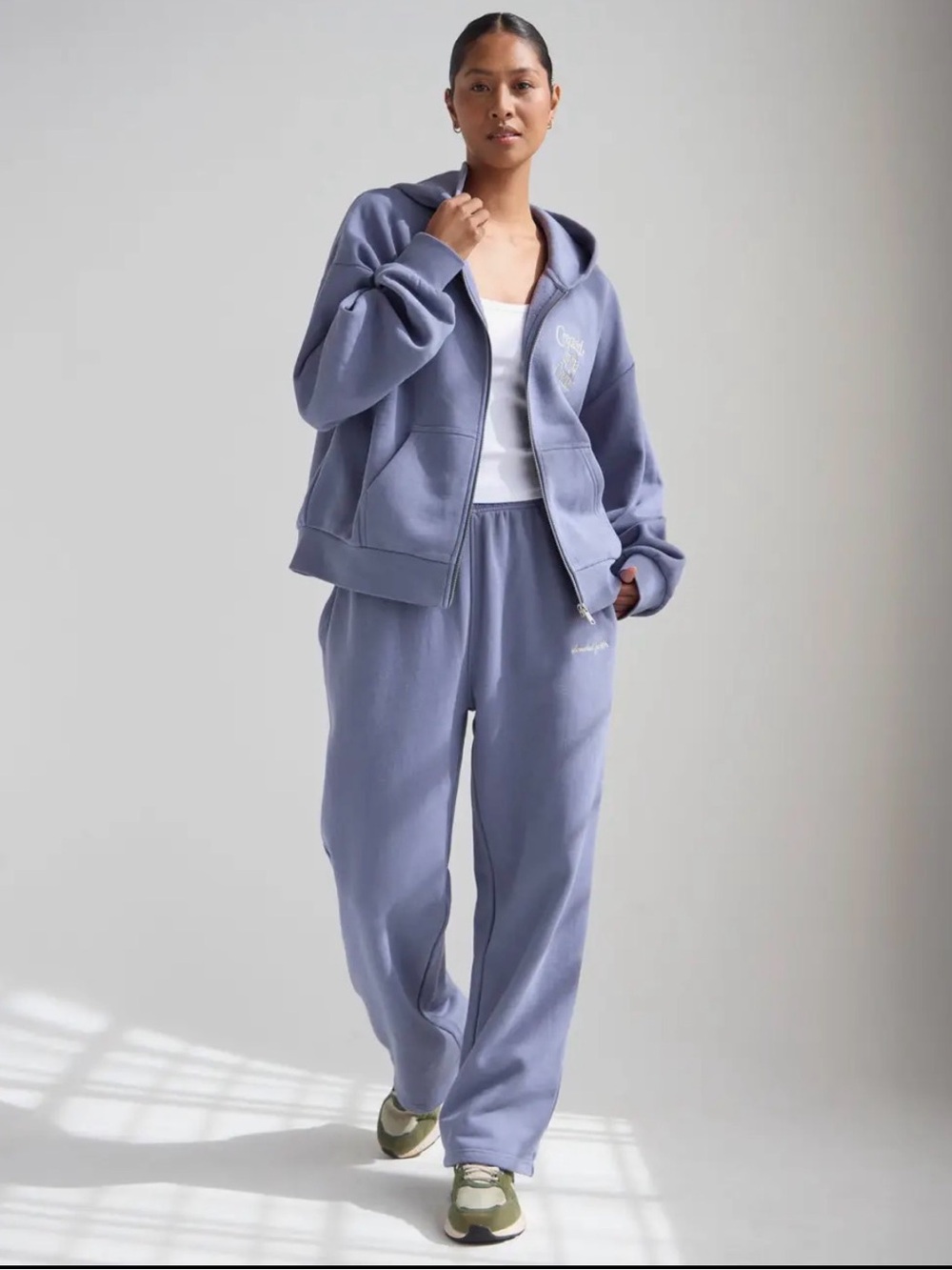 Elevated Faith Relaxed Lavender Track Joggers -